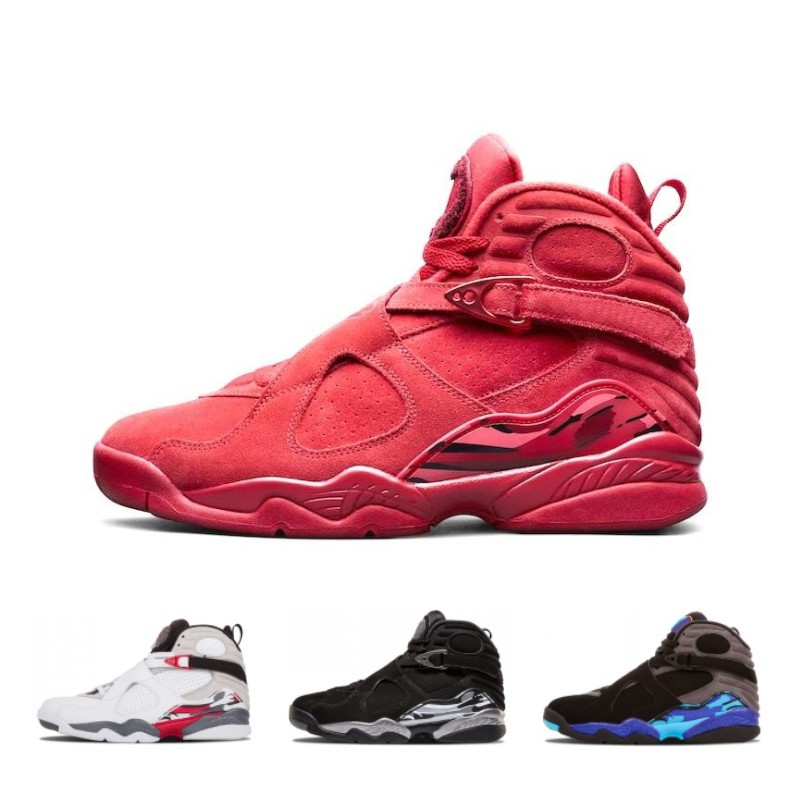 Qualitys 8 Saint Valentin 8s Vday Aqua Noir Chrome éliminatoire Countdown pack Basketball Chaussures Hommes 3 Sport Blanc Aqua Peat Chaussures de