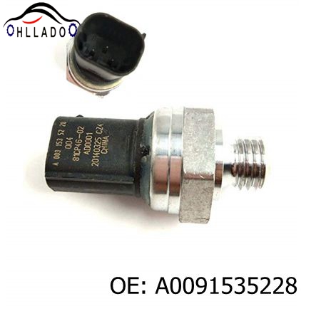 HLLADO capteur de pression de carburant de voiture 81CP46-01 A0091535228 pour Benz C250 W205 2015 haute qualité