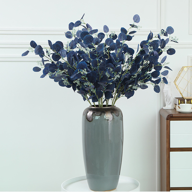 

10Pcs Fake Tree With Fruit Simulation Plant Potted Artificial Eucalyptus Fake Flower Dried Flowers Diy Wedding Scene Decoration, T030s-1