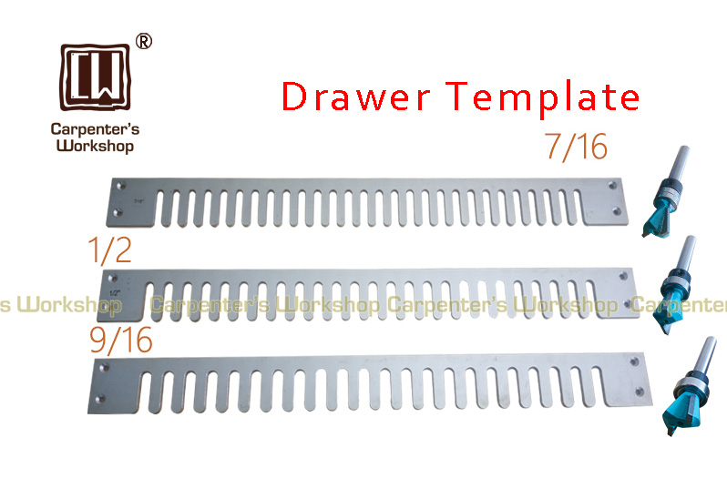 

12"/24" Half straight template milling template for woodworking drawer DIY tools