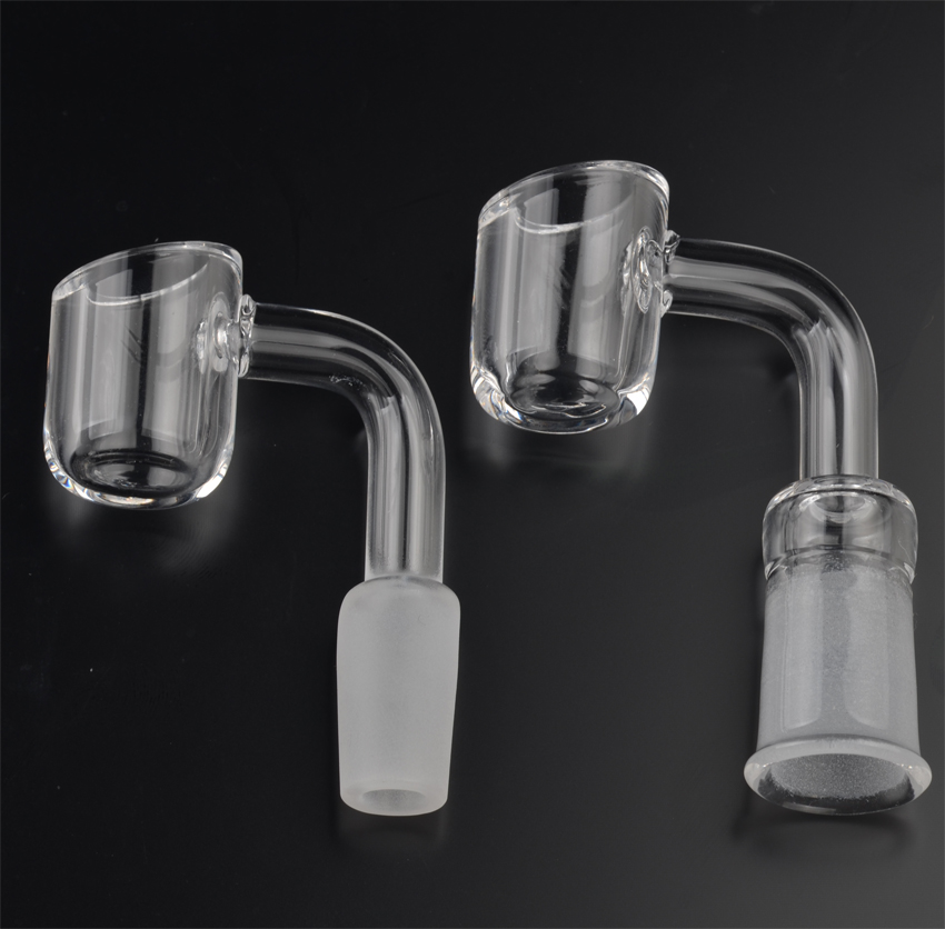 

4mm thick club banger quartz domeless nail 10mm 14mm 18mm male&female. 45/90 degree quartz banger nail for 14mm glass rig