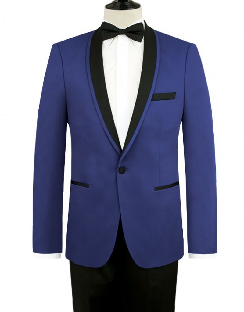 

Popular One Button Groomsmen Shawl Lapel Groom Tuxedos Groomsmen Best Man Suit Mens Wedding Suits Bridegroom (Jacket+Pants+Tie) B230, Same as image