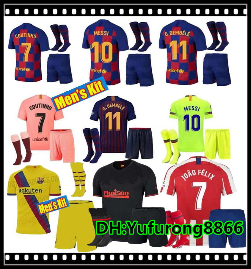 Maglia BARCELLONA MESSI 10 SUAREZ 9 DEMBELE 11 COUTINHO 7 PIQUE 3 VIDAL 22