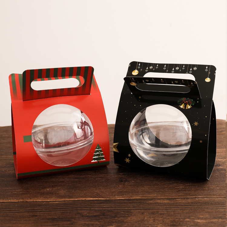 

50pcs Net red mousse ball transparent cake box baking packaging favor boxes birthday party favors gift box candy dessert boxes