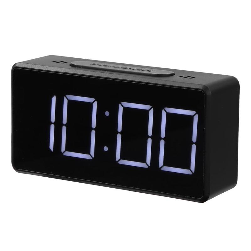 

LED Digital Alarm Clock Snooze Table Clock Wake Up Light Electronic Large Time Temperature Display Home Decoration