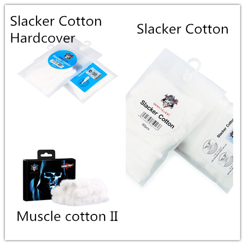 

LTQ Demon killer Slacker Cotton Shoelace Design Hardcover DIY Vape Organic Cotton Fit RDA RTA Atomizers 30pcs/pack 60pcs/pack 10pcs/pack