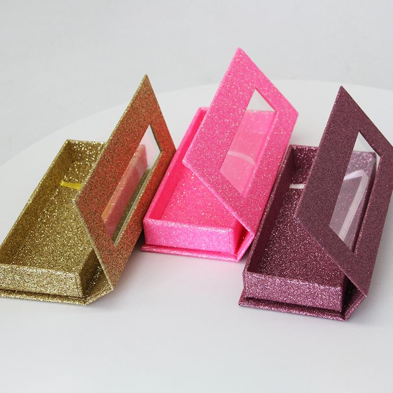 En gros carré faux cils boîte d'emballage logo personnalisé faux 3d vison cils boîtes étui magnétique cils boîte vide
