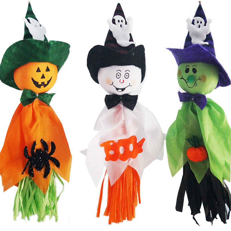 

Halloween Party Doll Pendant Ghost Horror Hanging Ornaments Pumpkin Ghosts Dolls Haunted House Props Halloween Decoration Prop BH2274 CY