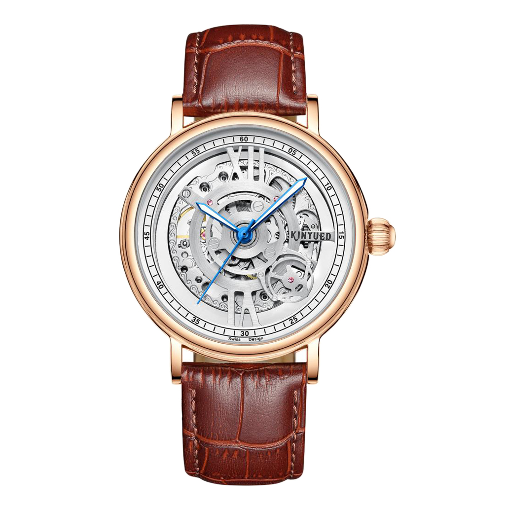 

Classic Men's Automatic Mechanical Watch Fashion Hollow Out Dial Wrist Watch