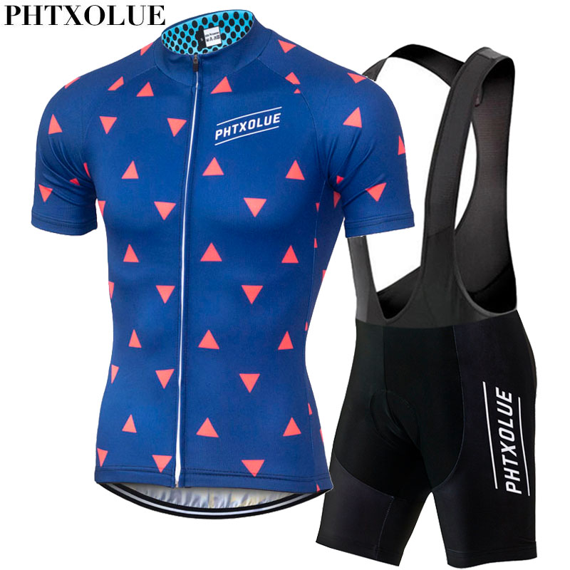

PHTXOLUE Cycling Clothing Bike Clothing/Breathable Quick Dry Men Bicycle Wear Cycling Sets Short Sleeve Jerseys sets, 37