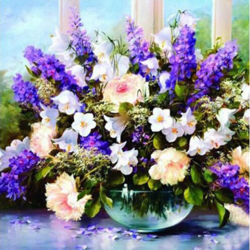 

Diamond Embroidery Flowers Picture 5d Diy Diamond Painting Needlework Diamond Mosaic Cross Stitch Wall Picture Home Decor Gift