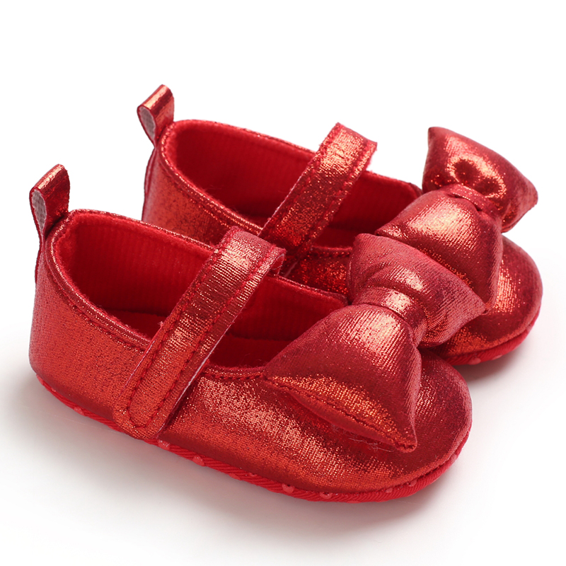 

Spring Autumn Infant Baby Girl Princess Soft Crib Shoes Leather Moccasins Anti-slip Prewalkers Bowknot Shoes Accessories
