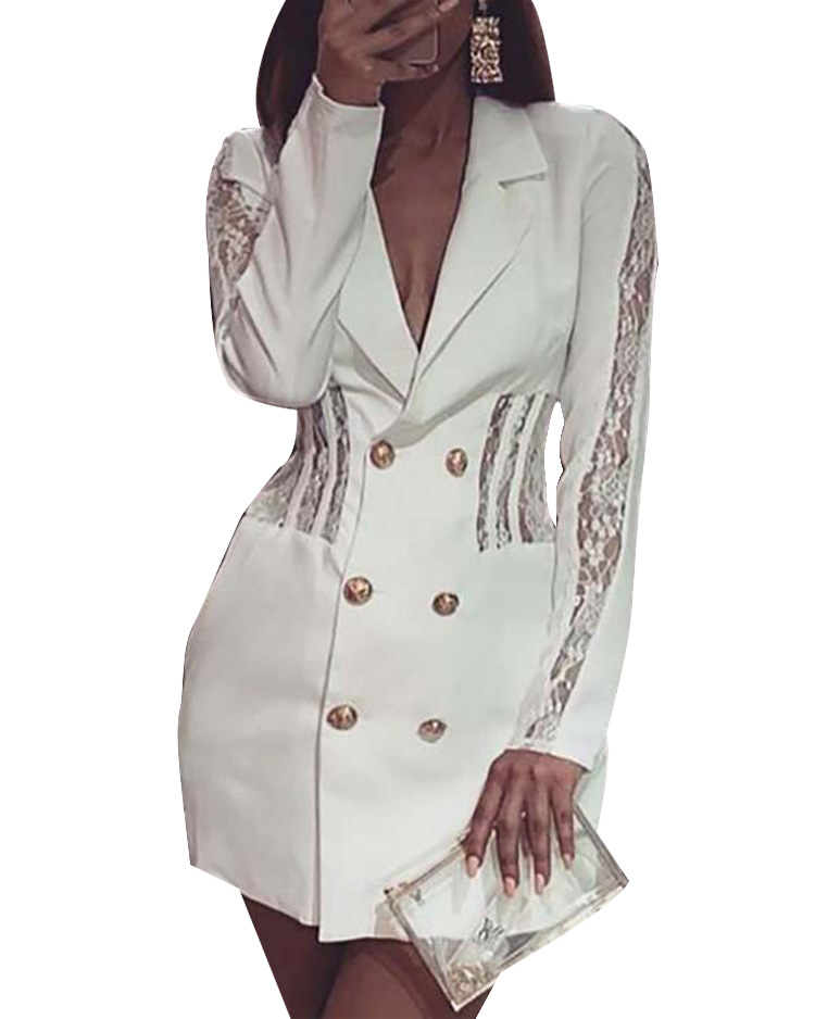 white suit design with laces