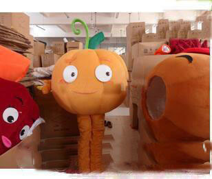 

2020 factory sale hot plush pumpkin carnival costumes mascot costumes adult size free shipping, As pic