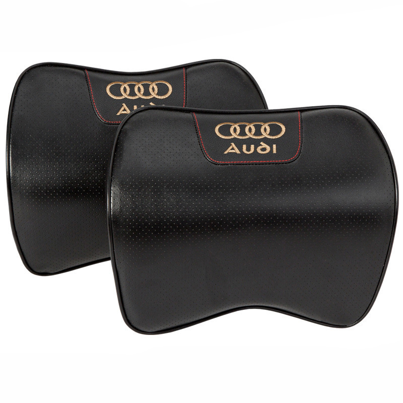 

Audi Headrest Car Leather Neck Pillow Audi Accessories