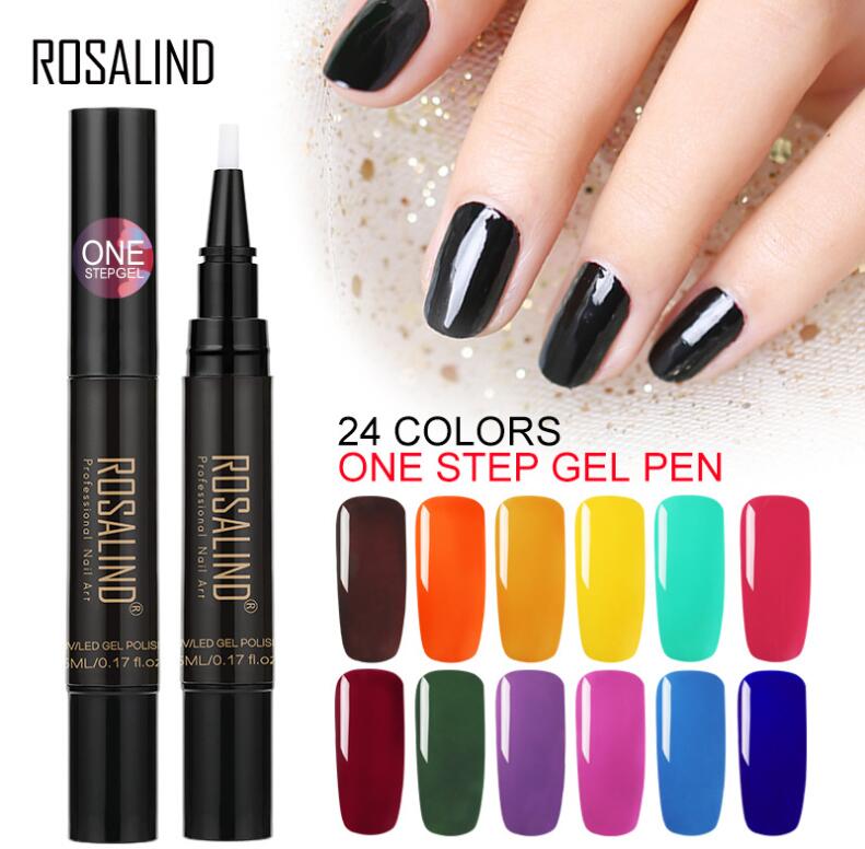 

Soak Off UV Gel Nail Polish Pen 3 In 1 & Professional Nail Art 24 colors to choose from free fast shipping, Multi