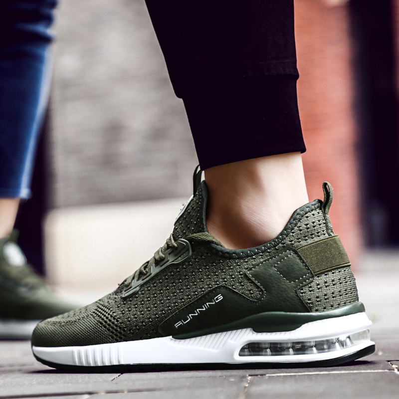 

Air Sole Breathable zapatos de mujer High Quality Couple Sport Shoes Men 2020 Light Weight Running Shoes For Women, As photo