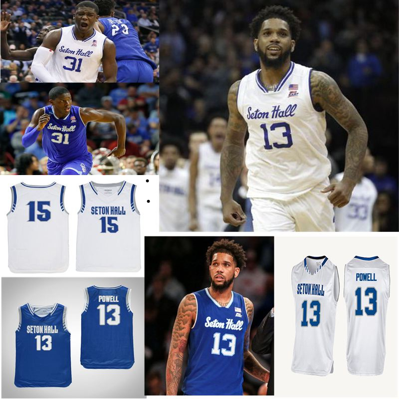 Seton Hall Pirates Jerseys Angel Delgado Jersey Quincy Mcknight Michael Nzei Myles Powell 2020 New Basketball Jerseys Mens Custom Stitched