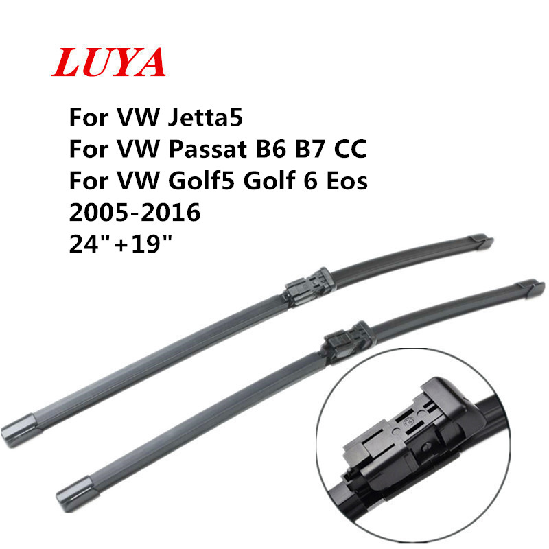

LUYA wiper Blade in Car windshield wiper For volkswagen Eos Jetta5 / Passat B6 B7 CC / Golf5 Golf 6 2005-2016 Car Accessories