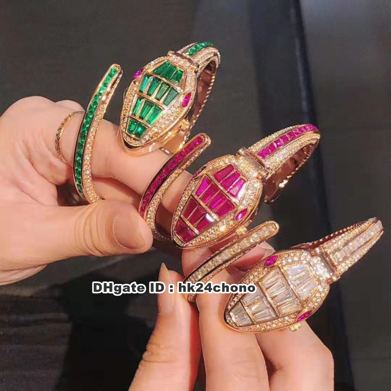 

2019 New 16 Style Best Watches Serpenti Misteriosi Diamonds Quartz Womens Watch Diamond Bracelet Ladys Wristwatches BV1