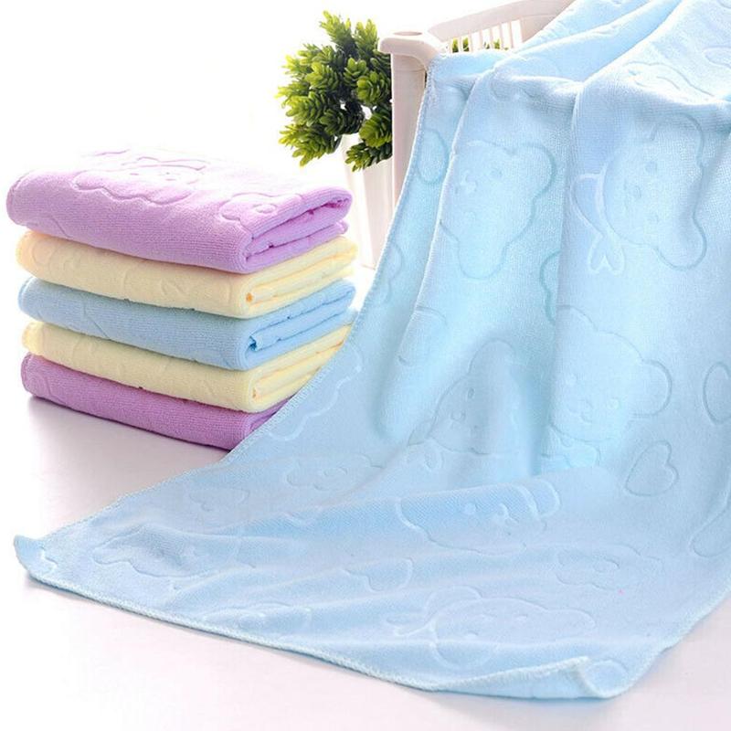 

30x70cm Micro Fiber Quick-dry Towel Bear Cartoon Microfiber Absorbent Beach Bath Towels Kitchen Clean Absorbent Towels