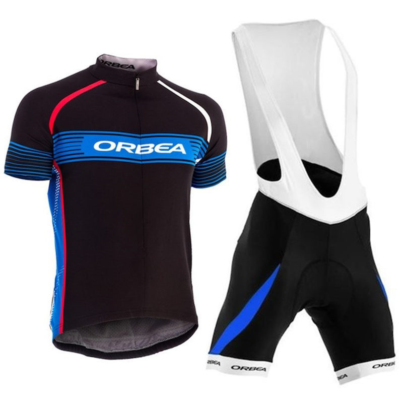 

2020 ORBEA Team Summer Men Cycling Jersey bib shorts suit Breathable Short Sleeve Bicycle Clothes Quick Dry Maillot Ciclismo Y20111614, Black;red