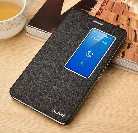 

For Huawei Honor X2 Case Luxury Vintage Single Window Flip Stand Leather Case For Huawei Honor X2 MediaPad X2 phone Cover