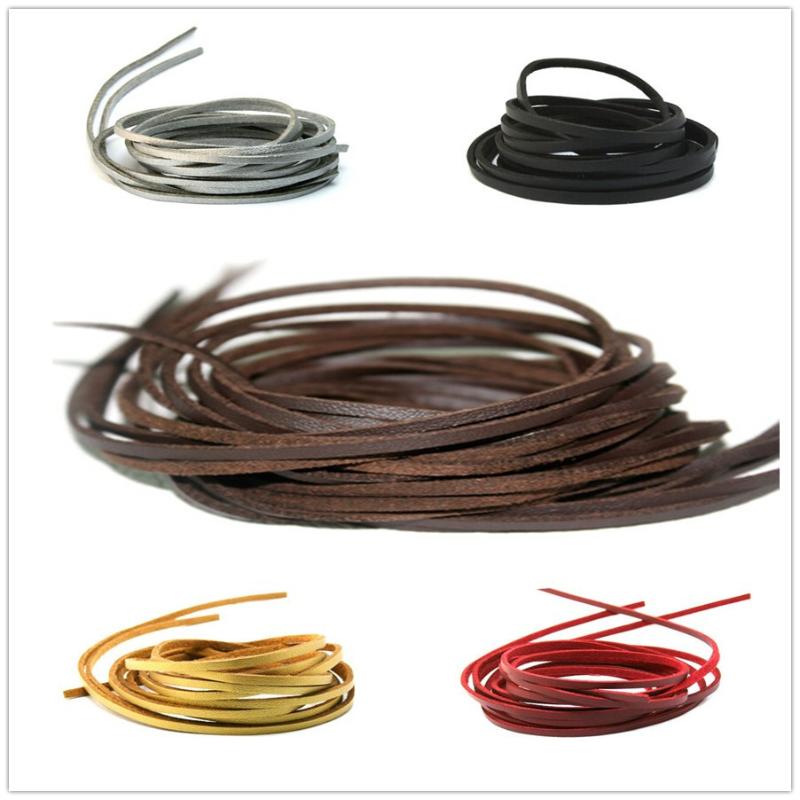 

Free Shipping Jewelry 3mm x1mm Faux Suede Cord Lace Leather Cord Flat 20 Meters Lot, Silver