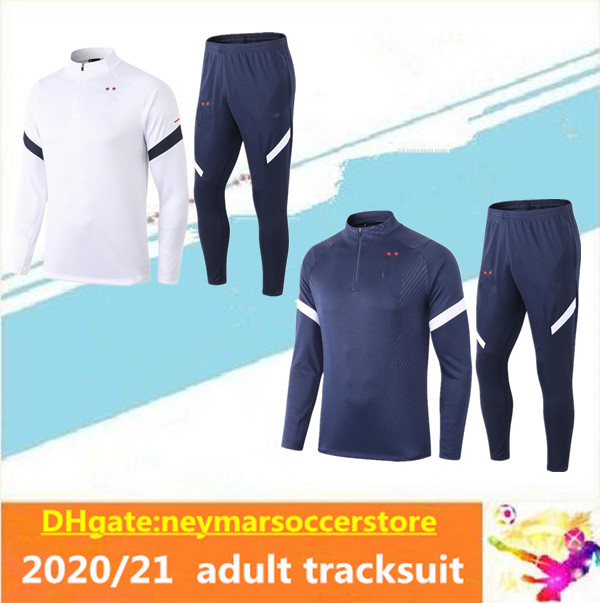 

2020 2021 MBAPPE POGBA Training suit soccer jacket survetement 20 21 PAYET DEMBELE GRIEZMANN KANTE maillot de foot football tracksuit, White