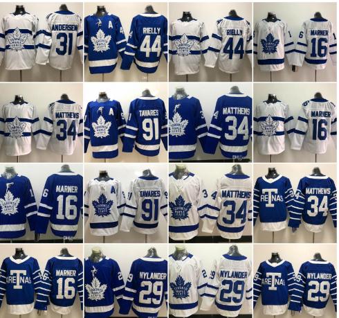 

2019 Mens Toronto Maple Leafs John Tavares A patch Auston Matthews 16 Mitchell Marner 29 william nylander 44 Morgan Rielly hockey Jersey
