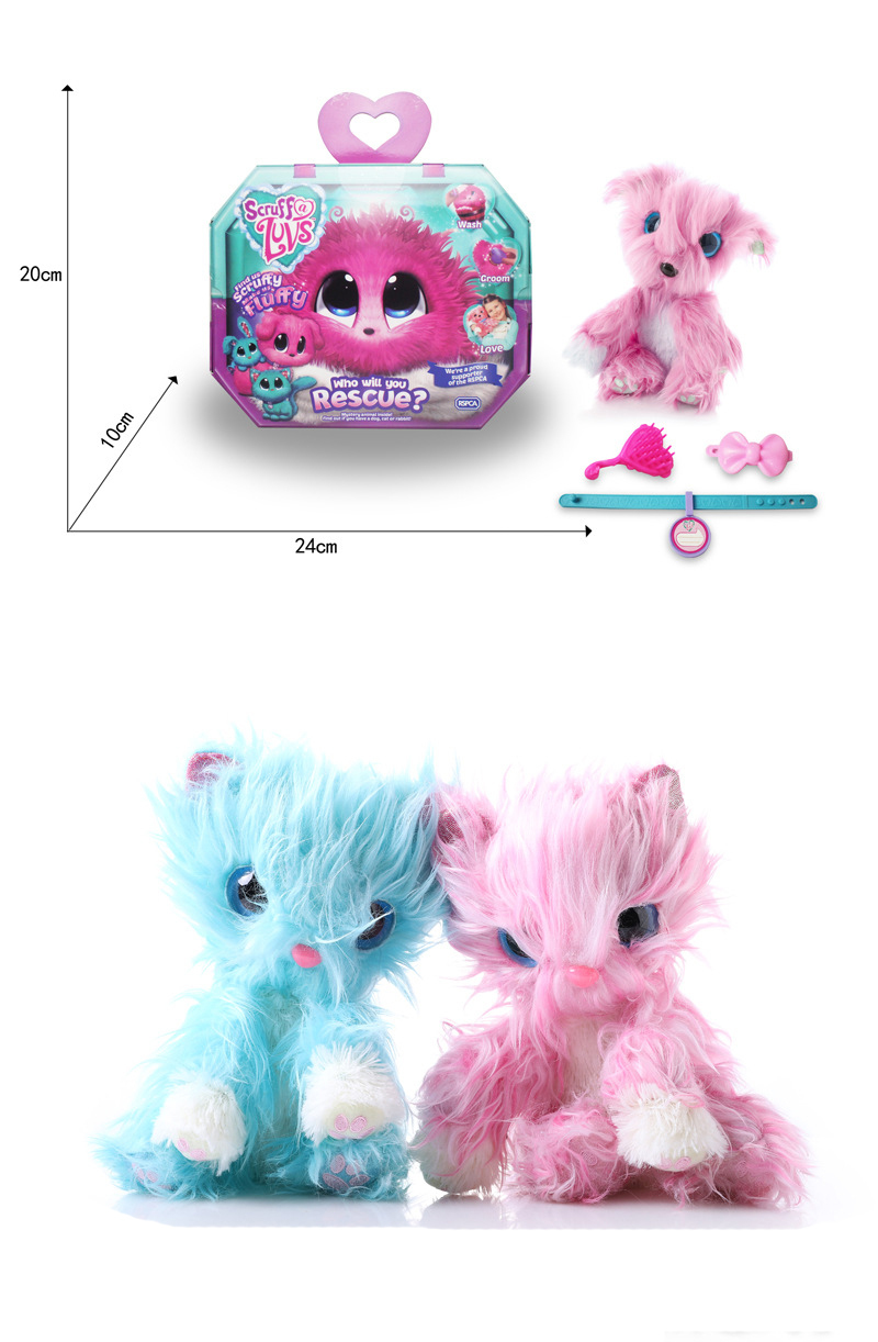 scruff a luv pink bunny