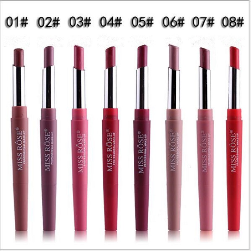 

Hot MISS ROSE multi-function lipstick pen a lipstick pen a lip liner., Mixed color
