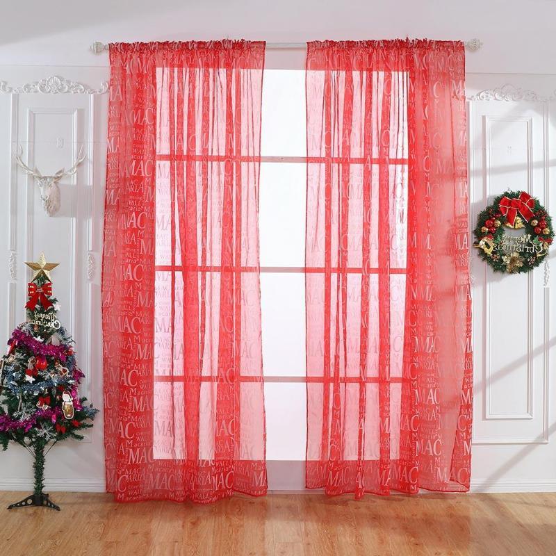 Blackout Sheer Curtains Butterfly Printed Window Curtain For