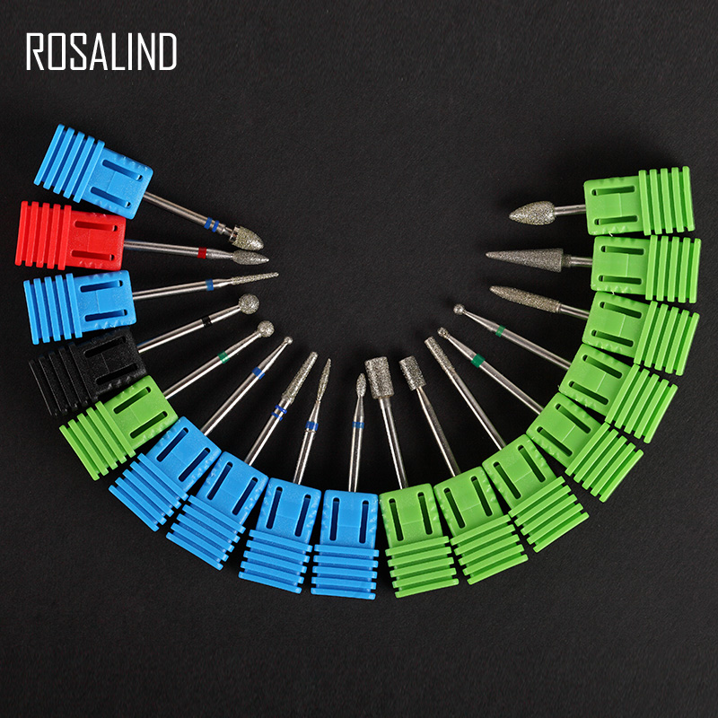

ROSALIND nail Drill Bits Nail diamond sander Plastic Apparatus for Manicure machine for removing gel varnish pedicure tools