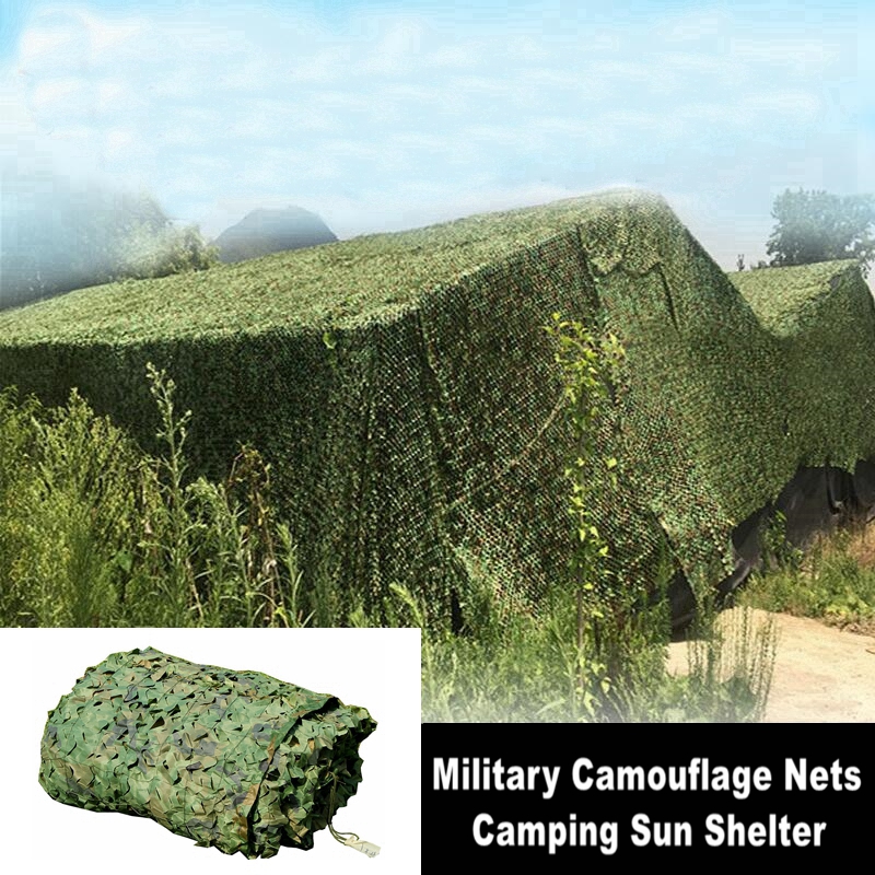 

Camouflage Nets Fishing Camping Car Roof Top Tent Garden Sun Shade Shelter Army Training Hunting Camo Net Outdoor Tents
