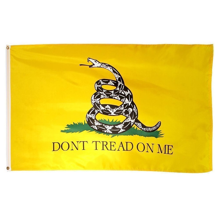 

Gadsden Flag 3x5ft Rattle Snake Dont Tread On Me Flag Historical American Banner 100D Polyester Printing High Quality