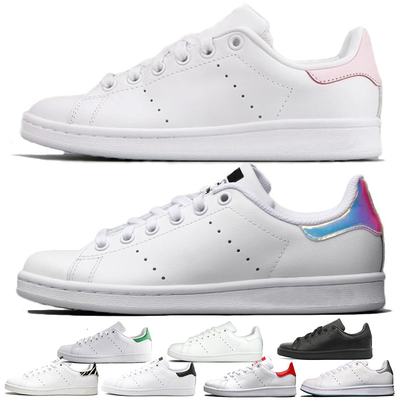 

Fashion Superstars Stan Smith Women Mens Casual Shoes Red Green Triple Black White Silver Casual Leather Sports Platform Sneakers Size 36-44