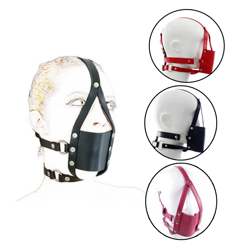 PVC Leather Transparent Harness Mouth plastic hollow Ball Gag