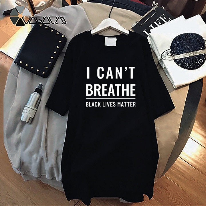 

Summer Womens Letter Print Dress 2020 New Arrival I Can't Breathe Dresses Letters Black Lives Matters Fashion Resist Clothing
