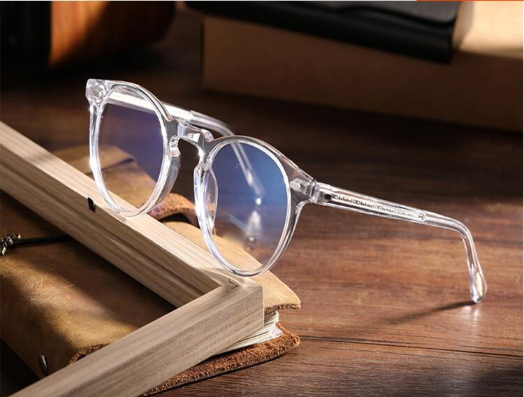 

Hotsale retro-vintage Gregory peck VO5186 round glasses unisex lightweight imported-plank 45-23-150 for prescription glasses full-set case