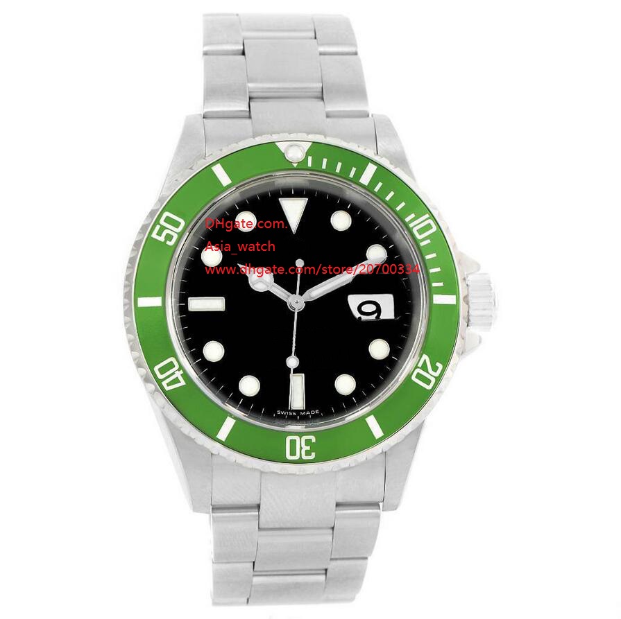 

Top High quality Sapphire 40mm 116610LV 116610 Green Bezel Automatic Mechanical Mens Men's Watch Watches Black Dial
