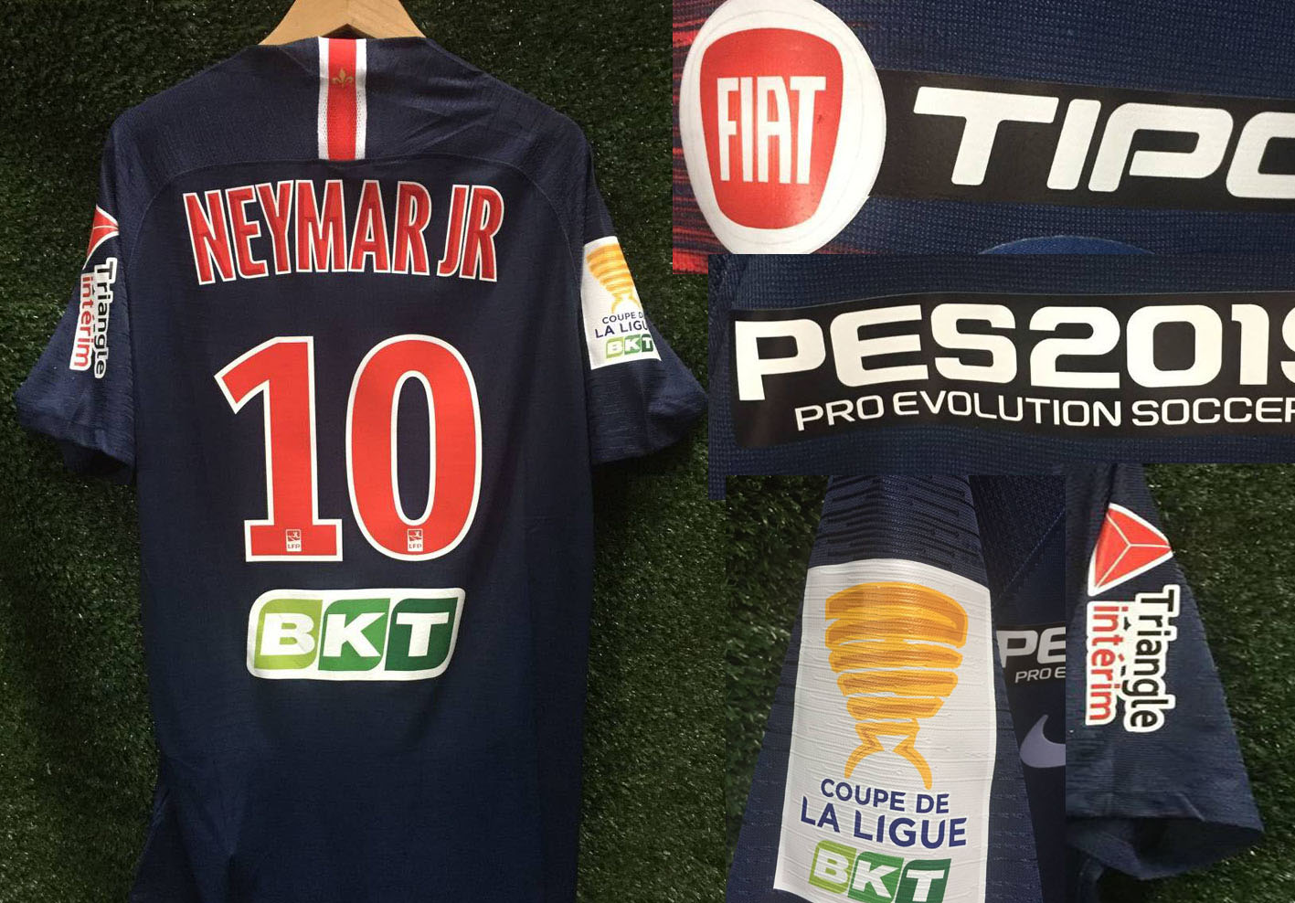 

2019 Player Version Coupe De la Ligue Jersey Maillot Mbappe Neymar With All Sponsor Patch Jersey