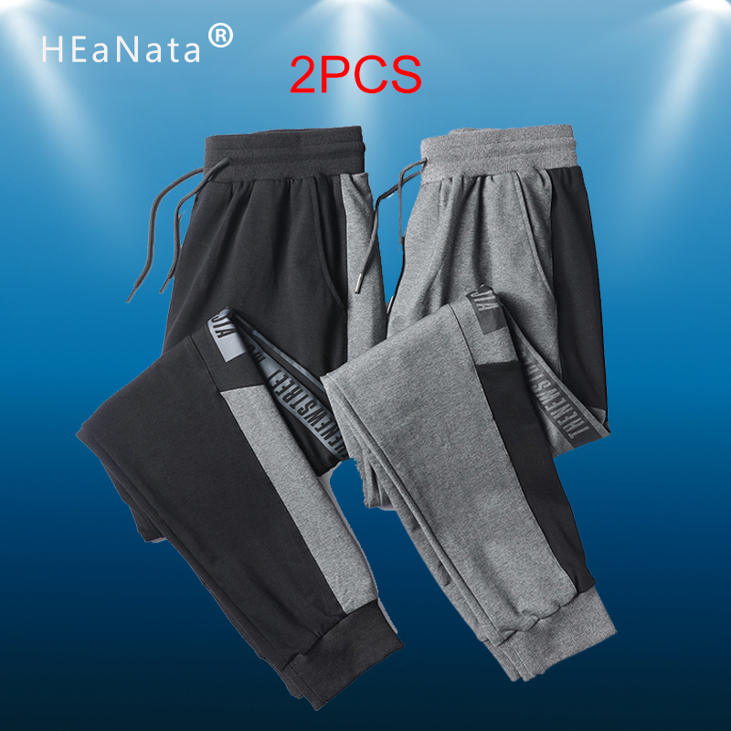 

2PCS Summer Breathable New Sport Pants Men Runing Trouser Jogger Bodybuilding Fitness Training Sweat Sweatpants Alphabet printin, Black gray