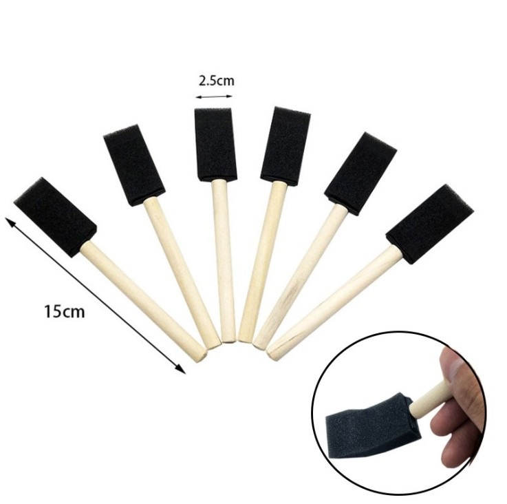 4 Schwamm Farbroller Pinsel DIY Kinder Pinsel Art Craft Gemälde