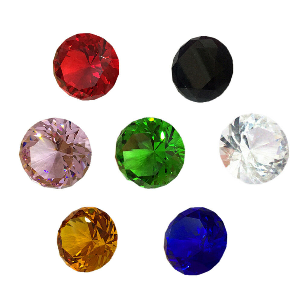 100mm Klare Kristall Kunsthandwerk Geschnittene Riesen Diamant Briefbeschwerer