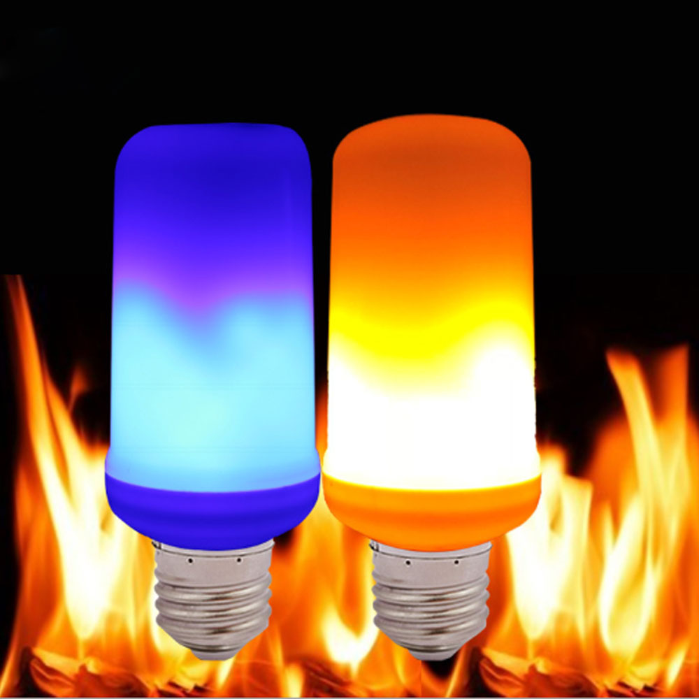 

Flame Light Bulbs E26 LED Flickering Flame Bulb 4 Modes with Upside Down Effect Flame Effect Light Bulbs Decorative Lights for Halloween 3W