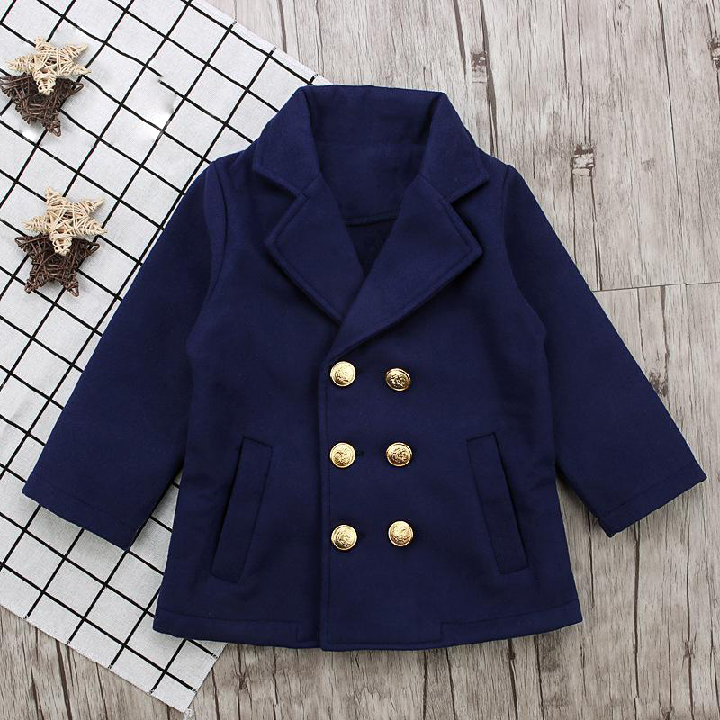 

kids blazers spring autumn 2-7Y girls suit jackets solid clothing baby single double breasted children clothes, Blue