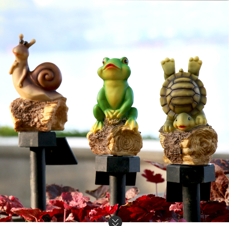 

Solar Resin Lantern Lawm Lamp Led Solar Decoration Light Outdoor For Garden Yard Path