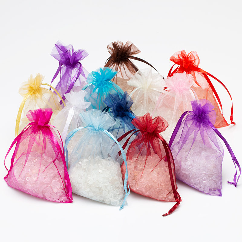 

50pcs/lot 7x9cm white Jewelry Packing Drawable Organza Bags Wedding Gift Bags Wedding Supplies 5z
