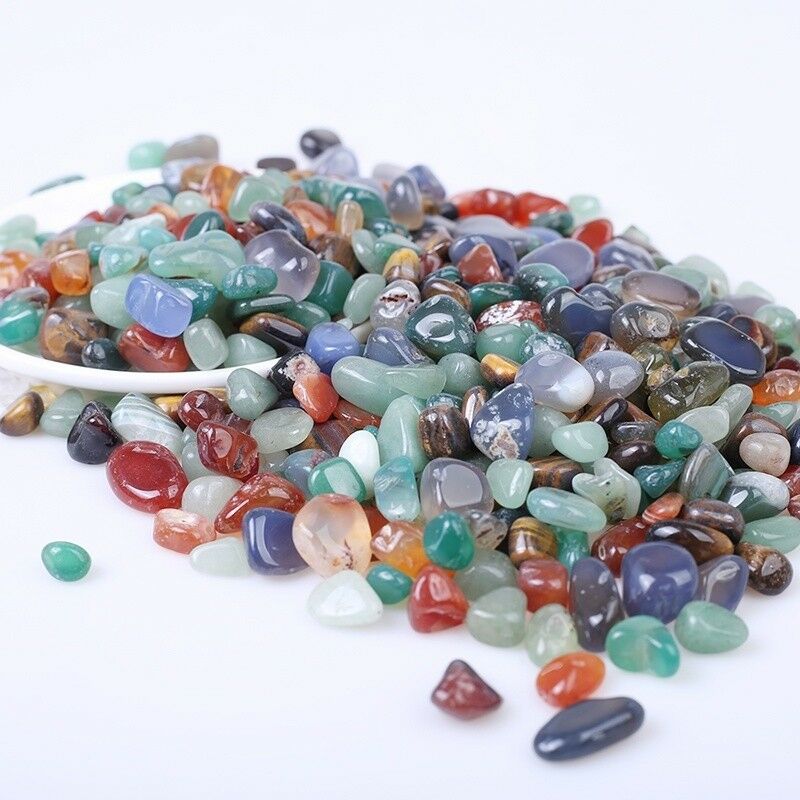 

200g Mixed Tumbled Stones Quartz Crystal Bulk Natural Gemstones Healing Reiki